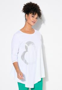 Топ MIAMODA Long sleeved top, Snow White/White