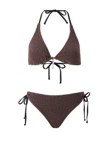Треугольное бикини Cupshe, коричневый
