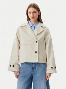 Пальто прямого кроя DW0DW21348 Tommy Jeans, бежевый