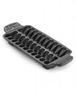 Чугунная сковорода-гриль для креветок диаметром 13,25 дюйма Outset, Gray