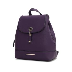Стильный дорожный рюкзак-сумка из веганской кожи Laura для женщин от Mia K MKF Collection By Mia K., фиолетовый