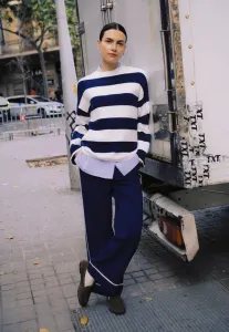 Полосатый свитер бетари B.Young, Medieval Blue Stripe