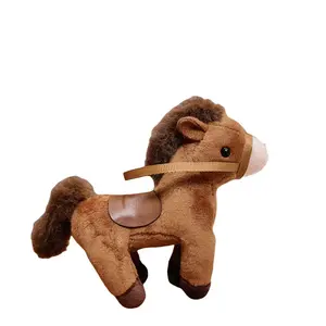 Супер милая плюшевая кукла пони Healing Pony Dolls высотой 12 см Mr. Toy, коричневый