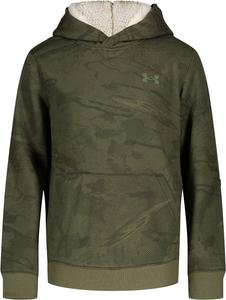 Толстовка Under Armour для мужчин, с большим передним карманом, быстросохнущая и легкая, Marine Od Green