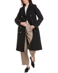 Пальто милитари Kenneth Cole New York Chevron из текстурированной шерстяной смеси Kenneth Cole, синий