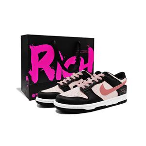 Женские низкие кроссовки для скейтбординга dunk cupid с амортизацией и износостойкостью Nike, розовый