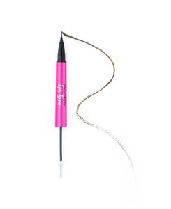 Жидкий карандаш для бровей Epic Brow Liquid Brow Definer + прозрачный гель для бровей Clear Brow Gel Bodyography, коричневый