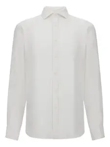 Льняная рубашка Boggi Milano, белый