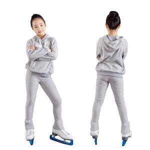 HEAD Тренировочный свитшот для фигурного катания для девочек и мальчиков, теплый и дышащий, для занятий на льду, Gray, размер XXXS