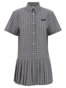 Платье в складку MIU MIU, мультиколор