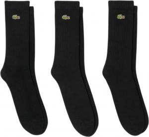 Lacoste мужские носки Jersey Tube, 3 пары, Black