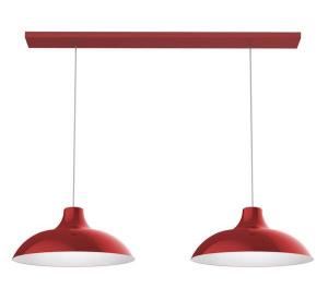Подвесной светильник Lumicom Parigina, 30x30x30 см цвет hochglanz rot/weiß