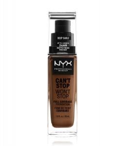 Жидкая основа NYX Professional Makeup Can't Stop Won't Stop 24-Hour Foundation, Nr. 18 - Deep Sable, 30 ml