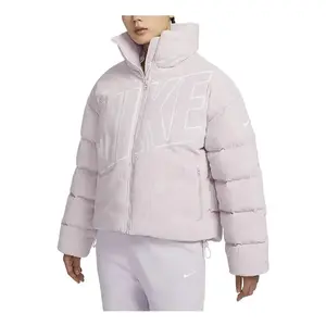 Куртка спортивная одежда основные therma fit oversize вельветовый пуховик Nike, фиолетовый