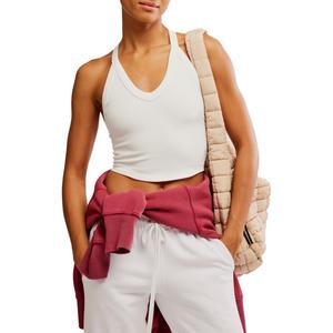 Женская прозрачная майка-топ с V-образным вырезом Free People, White