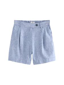 Обычные брюки со складками спереди Next, светло-синий