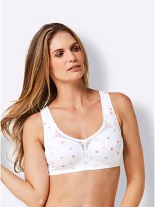 Бюстгальтер Relief без косточек белого цвета с принтом WITT WEIDEN