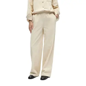 Брюки Object Gala с широкими штанинами, бежевый