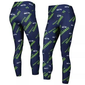 Женские леггинсы Concepts Sport College Navy Seattle Seahawks с революционным принтом
