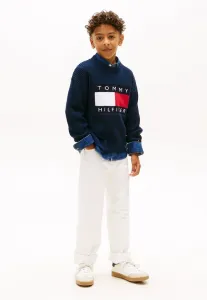 Свитер крупной вязки с изображением флага наследия. Tommy Hilfiger, Dark Night Navy