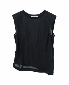 Спиральный трикотажный топ с подплечниками Plain People, цвет Navy