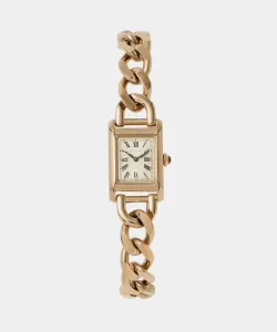 Часы с квадратной цепочкой United Arrows, цвет Gold