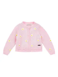 Декорированный кардиган Monnalisa, розовый