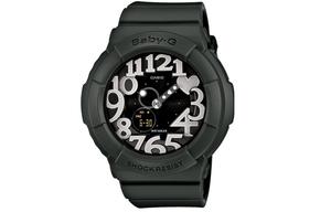 Женские часы BABY-G BGA-134-3B CASIO, белые с черным циферблатом