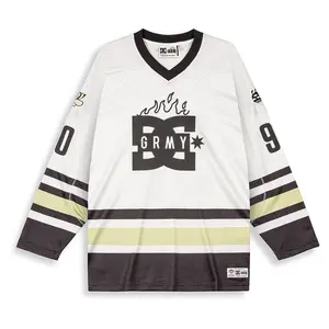 Футболка с длинным рукавом Grimey The Swarm DC Shoes X Hockey, белый