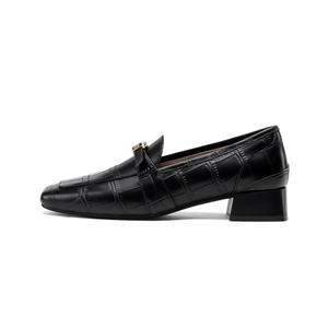 GOLDLION Лоферы женские, черные/бежевые