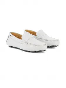 Пенни-лоферы с ремешками BOSS Kidswear, белый