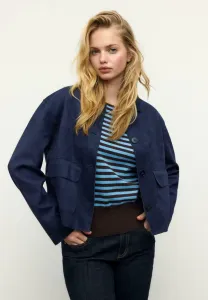 Куртка из искусственной кожи с карманами Stradivarius, Dark Blue