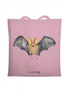 Mr. & Mrs. Panda Сумка для покупок с изображением крыльев летучей мыши, без надписи, нежно-розового цвета