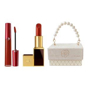 GIORGIO ARMANI AMANI Redtube Pearl Chanel Inspired Box набор из трех матовых блесков для губ, легко растушевываются, натуральные, стойкие