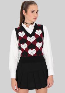 Джемпер myMo ROCKS SLIPOVER, Black Burgundy/Black