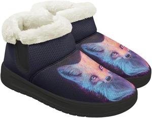 Женские зимние ботинки с меховой подкладкой, зимние ботильоны для женщин с мемори-пенной стелькой, повседневная зимняя обувь Fuojuvelie, Fox