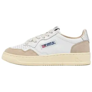 Кроссовки AUTRY Medalist Skateboarding Low-top, белый/бежевый/серебряный