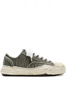 Низкие кеды Hank Denim Maison Mihara Yasuhiro, серый