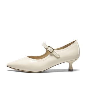 YEARCON Женские повседневные туфли-лодочки экрю, цвет Ecru