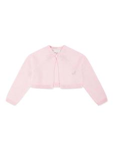 Кардиган из хлопка Monnalisa, розовый