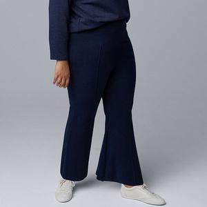 Свитер и брюки kick flare Plus size Simply Vera Vera Wang, Liberty Navy