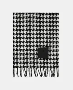 Макси-шарф с рисунком «гусиная лапка» LIUJO, черный