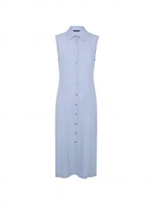 Миди-платье на пуговицах с воротником Seventy, синий