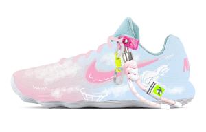 Nike Hyperdunk 2017 Heartbeat Cushioning Coverage Support низкие баскетбольные кроссовки мужские White Pink Blue