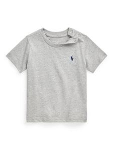 Детская хлопчатобумажная футболка с коротким рукавом Ralph Lauren, цвет Andover Heather