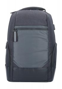 Рюкзак для ноутбука Скорость, эмблема, однотонный PICARD, черный