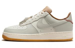 Кроссовки Nike Air Force 1 с низкими кисточками Light Bone, Хаки