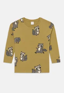 Футболка с длинным рукавом "енот" Lindex, Khaki