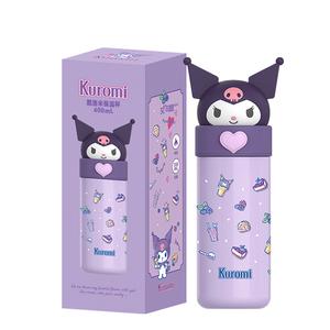 Термостакан Echos Hello Kitty из нержавеющей стали 316, 400 мл Sanrio, Kuromi Insulated Cup + Stickers + Cup Brush
