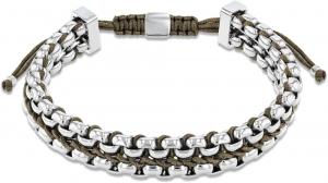 Браслет Calvin Klein Fused Jewelry для мужчин - нержавеющая сталь и нейлон - регулируемая застежка-завязка - плетеный дизайн - модный ювелирный аксессуар премиум-класса - подарок для него, Green